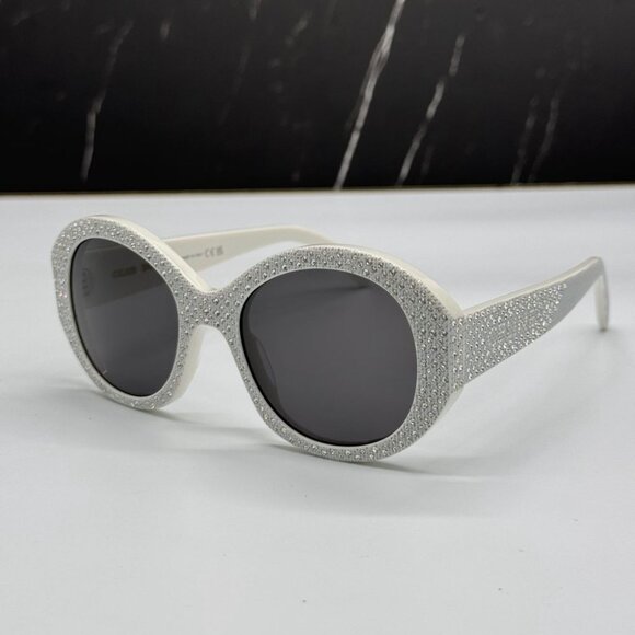 NEW CL4240IS 25A CELINE WOMEN SUNGLASSES IVORY EYEWEAR CELINE - Picture 3 of 13
